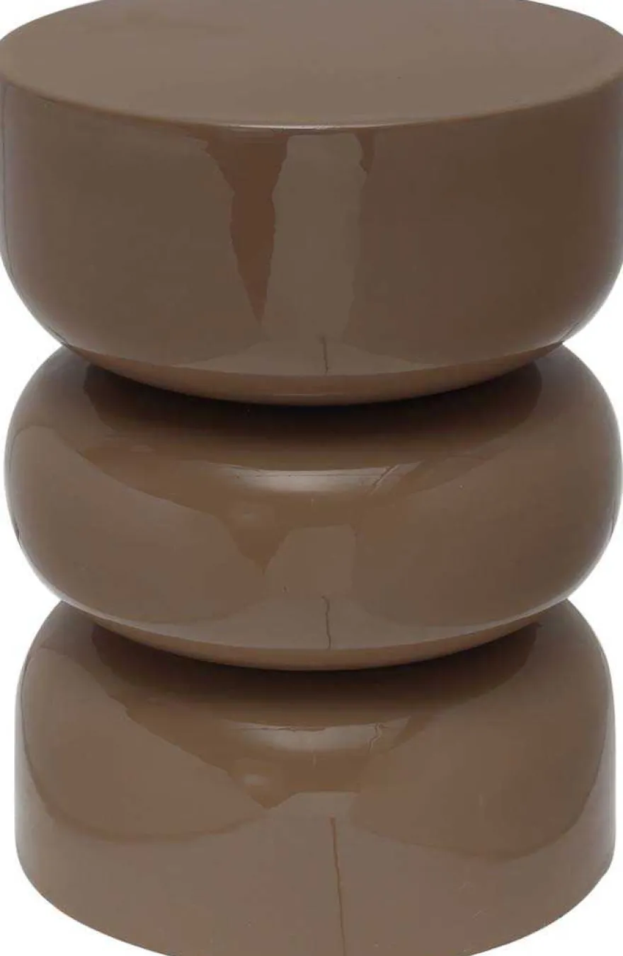 Tabouret en métal émaillé Rey (Mocha)