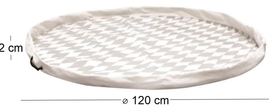 Tapis de jeux refermable et transportable 120 cm