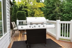Tapis de protection barbecue en caoutchouc recyclé (150x90 cm)