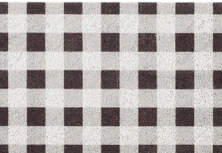 Tapis dessous de paillasson à motifs (Carreaux)