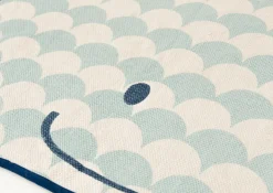 Tapis en coton forme de baleine 120 cm