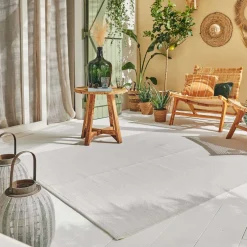 Tapis extérieur en polypropylène Spargi 1747 blanc (120 x 160 cm)