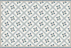 Tapis intérieur extérieur carreaux de ciment petites étoiles (135 x 90 cm)