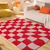 Tapis intérieur à poils longs Swing 383 rouge (200 x 280 cm)