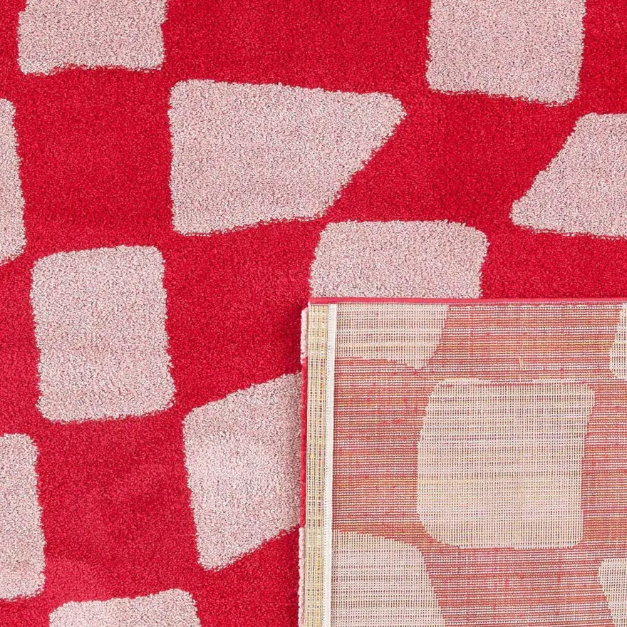 Tapis intérieur à poils longs Swing 383 rouge (200 x 280 cm)