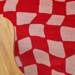 Tapis intérieur à poils longs Swing 383 rouge (200 x 280 cm)