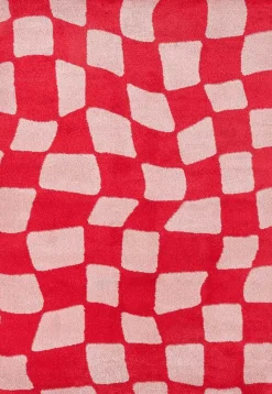 Tapis intérieur à poils longs Swing 383 rouge (200 x 280 cm)