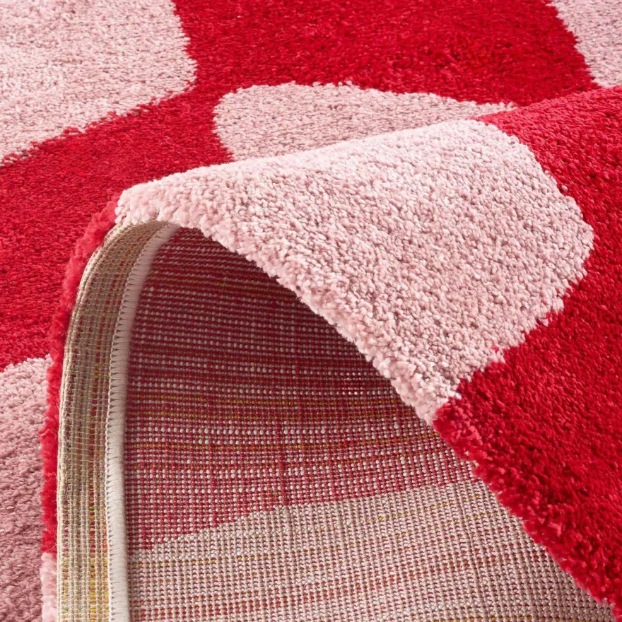 Tapis intérieur à poils longs Swing 383 rouge (200 x 280 cm)