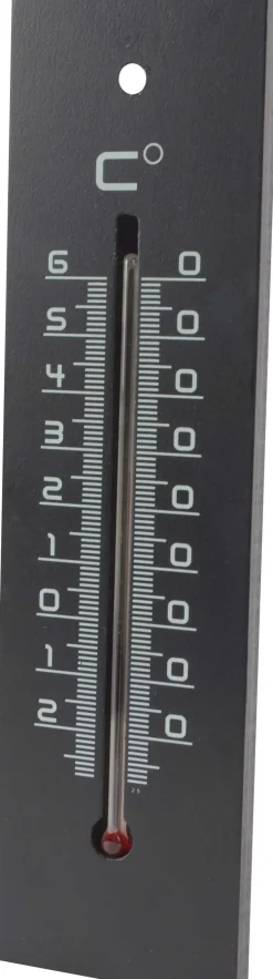 Thermomètre en médium contemporain (Noir - 22 cm)