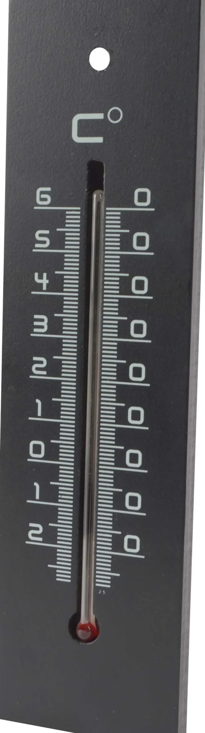 Thermomètre en médium contemporain (Noir - 22 cm)