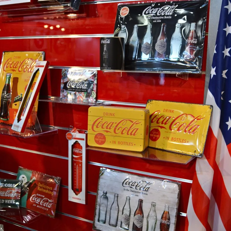 Thermomètre en métal Pub 28 x 6.5 cm (Coca Cola Logo rouge)