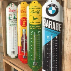 Thermomètre en métal Pub 28 x 6.5 cm (Huiles Renault)