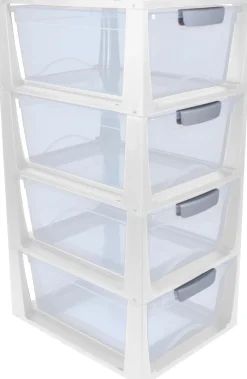Tiroir de rangement empilable Omega 11L (Blanc)