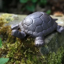 Tortue décorative en fonte (19,3 x 15,2 cm)