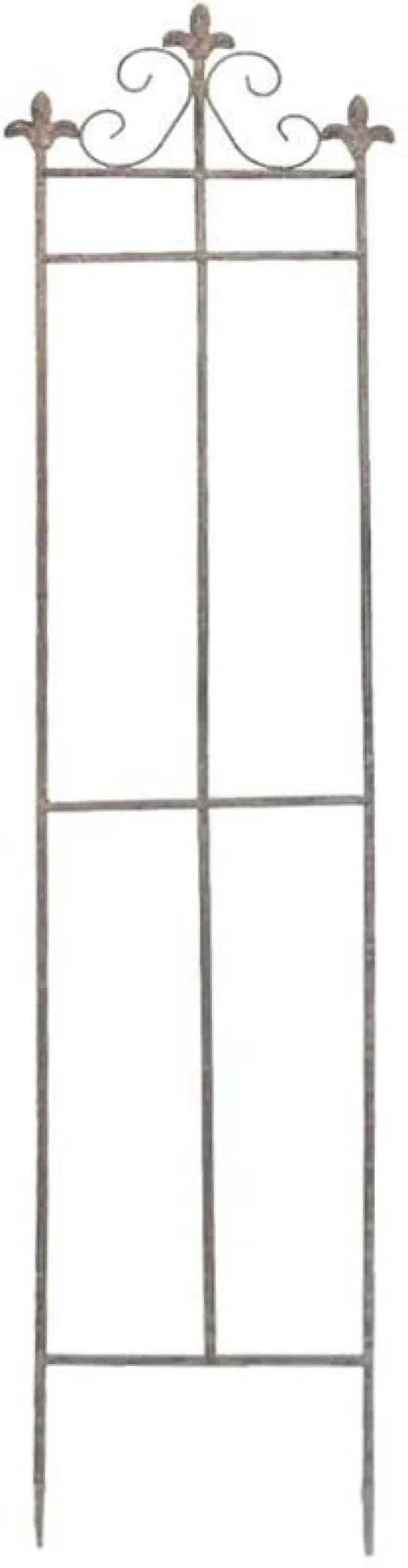 Treillage en fer fleur de lys (28 x 128 cm)