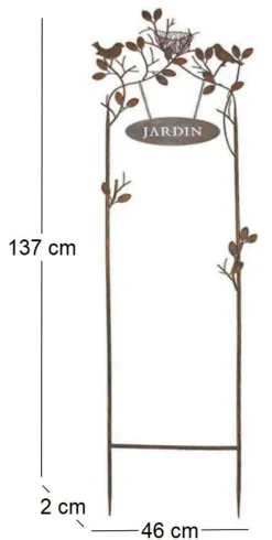Treillage en fer Jardin 137 x 46 cm