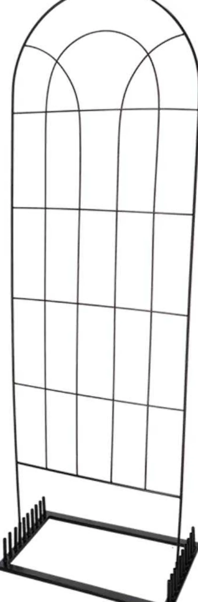 Treillis support pour plantes en acier noir (Classique)