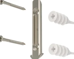 Tringle à rideaux extensible Loop (Nickel)