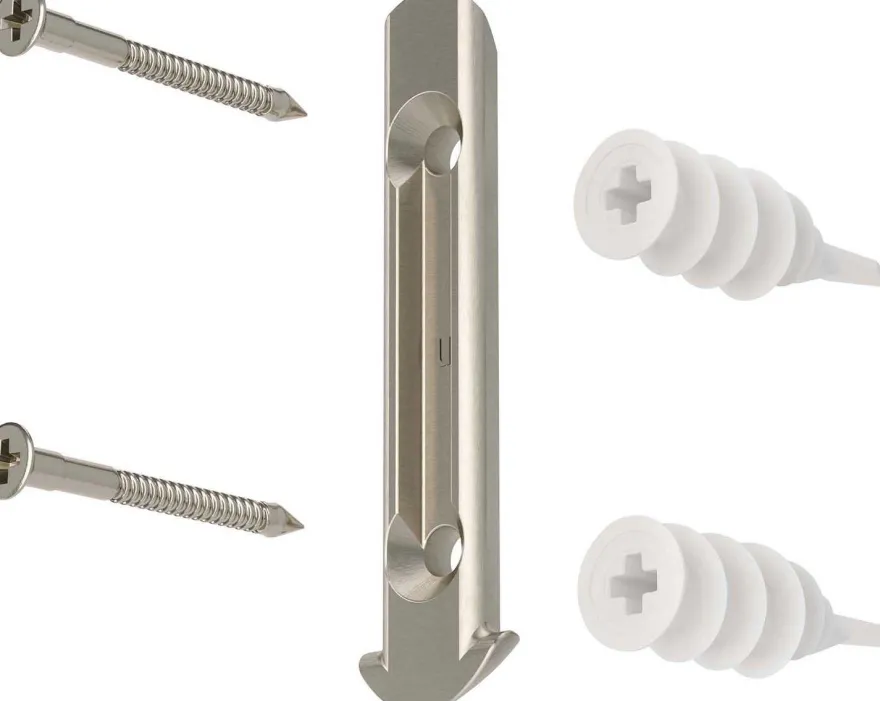 Tringle à rideaux extensible Loop (Nickel)