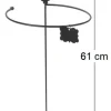Tuteur à plantes rond en acier fleurs de lys (Lot de 2)