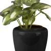 Vase en métal Plant 20 x 25 cm (Noir)