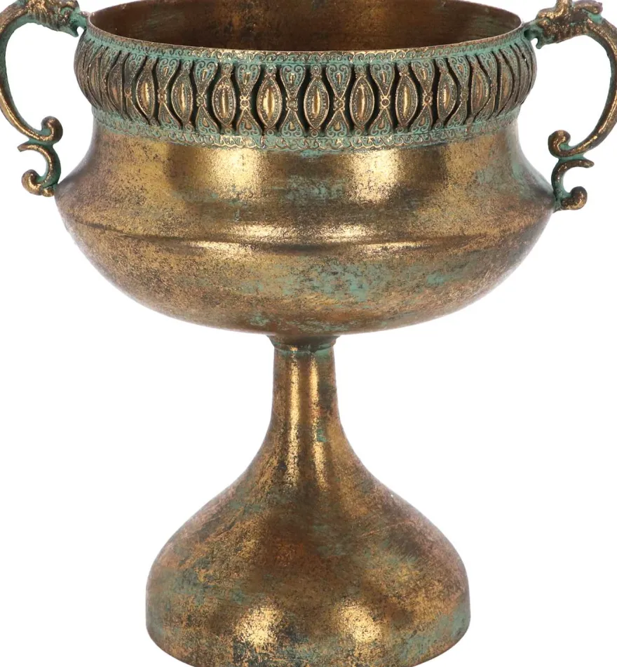 Vase en métal vieilli Médicis (Modèle 4)