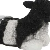 Veau noir et blanc couché en résine (Petit modèle)