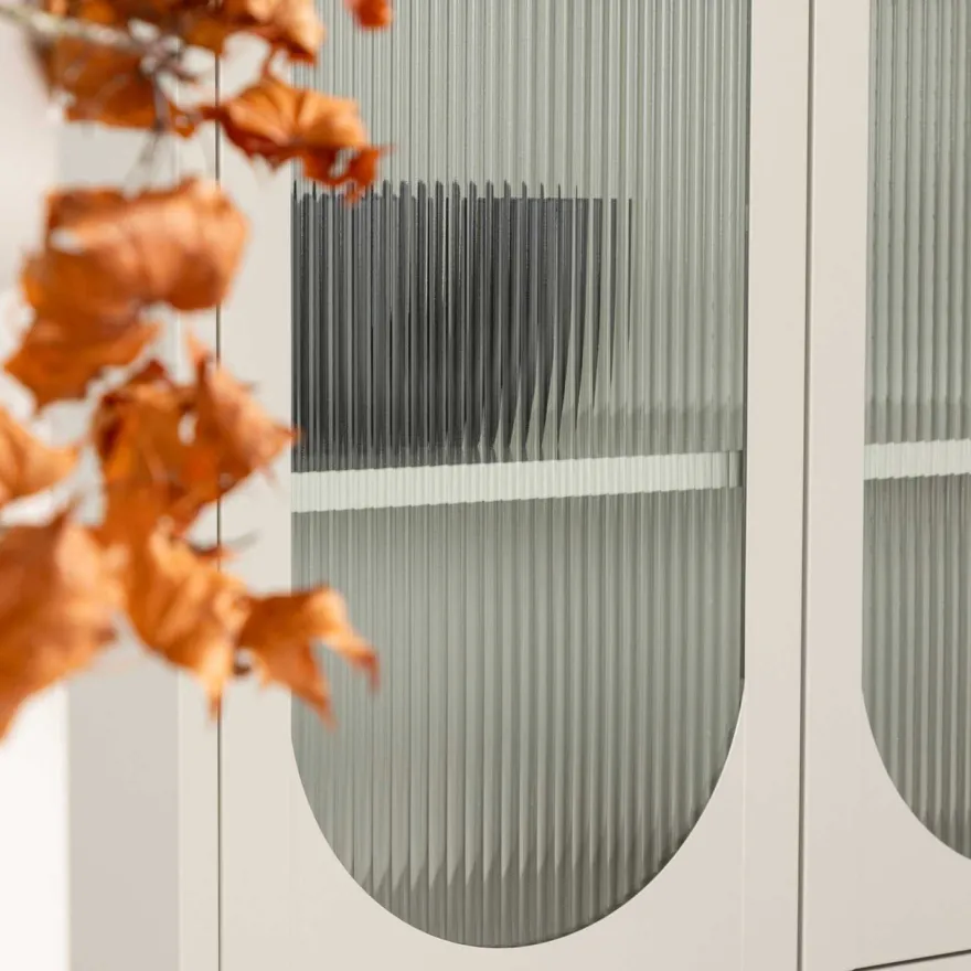 Vitrine en acier 80 x 35 x 180 cm Lima