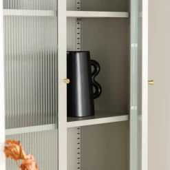 Vitrine en acier 80 x 35 x 180 cm Lima