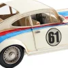 Voiture de sport vintage en métal 32 x 10.5 x 14 cm