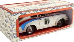 Voiture de sport vintage en métal 32 x 10.5 x 14 cm